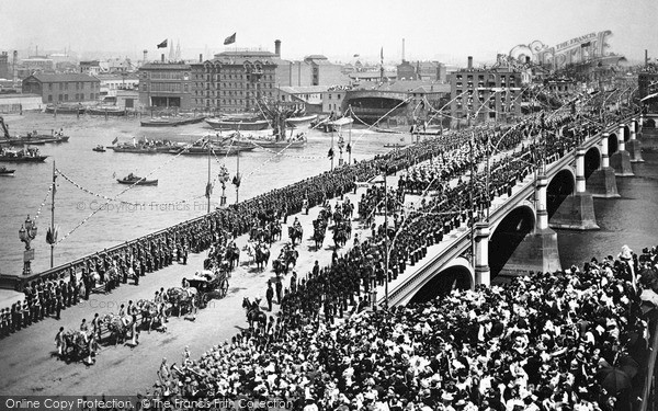 London westminster bridge queen victoria s diamond jubilee day 1897 l130219