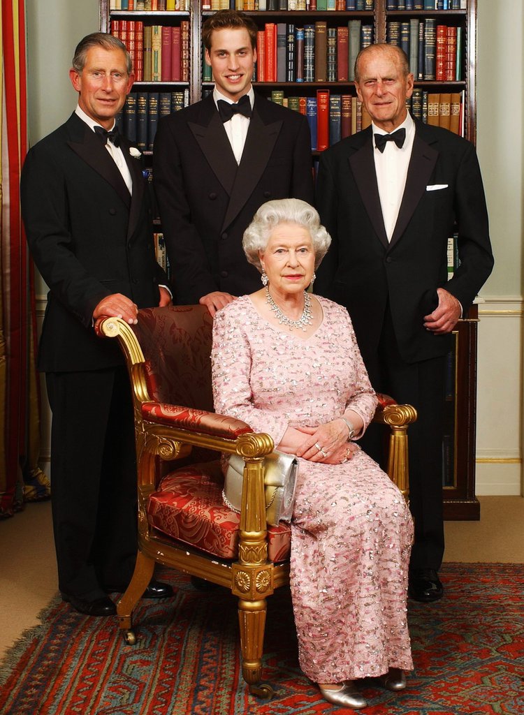 Three generations royal family posed june 2 2003 before