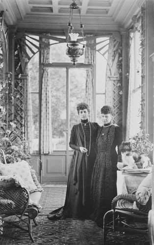 La reine Alexandra et l'impératrice Dogmar