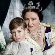 Queen Mum et le prince Charles