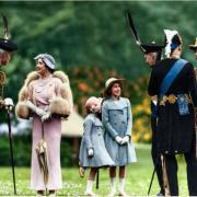 Princesse Elizabeth, George VI, Queen Mum et princesse Margaret