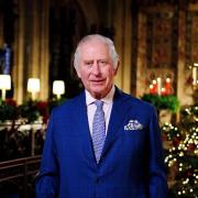 King charles iii filmed christmas address at st georges chapel months after queen elizabeth iis committal service